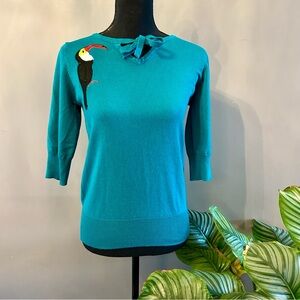 Belle Pogue Vintage Style 40s Toucan Sweater